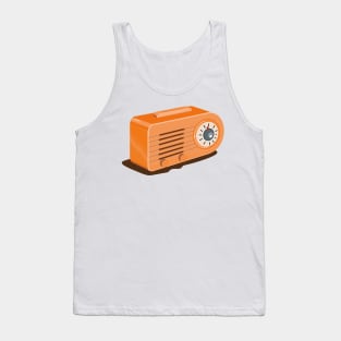 Vintage Transistor Radio Retro Tank Top